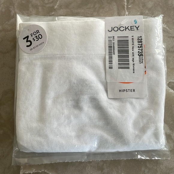 Jockey Intimates & Sleepwear Nwt Jockey White Hipsters Soft